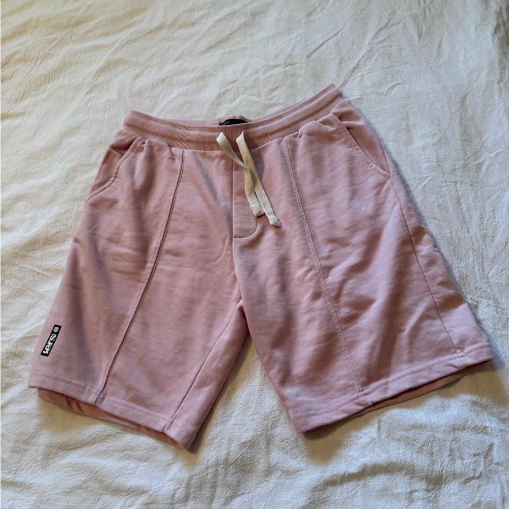 Bershka Light Pink Men's Athletic Shorts